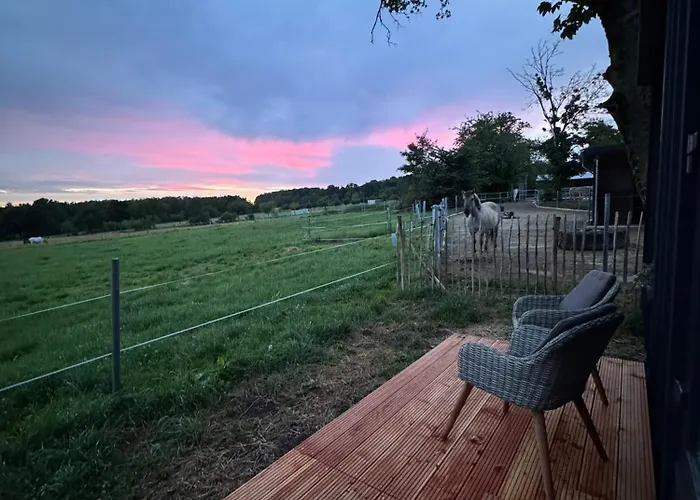 Luksusowy namiot Tinyhouse In Der Hahn bei Marienberg